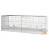 Cage D'élevage Pliable "Livigno" 120x40x40 Cm -Bird Supply Shop cage d elevage pliable livigno 120x40x40 cm