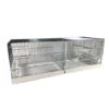 Cage Domus-Molinari 120x40 Cm Chromée -Bird Supply Shop cage domus molinari 120x40x44cm 1