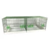 Cage Domus-Molinari De 120x40cm Laquée En Vert -Bird Supply Shop cage domus molinari verte 120x40x44cm