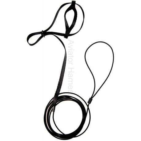 Harnais Pour Perroquets Aviator - S/Noir 5 Harnais Pour Perroquets Aviator - S/Noir - Image 3